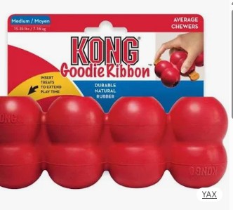 KONG PERRO CAUCHO CLASSIC RIBBON MEDIUM