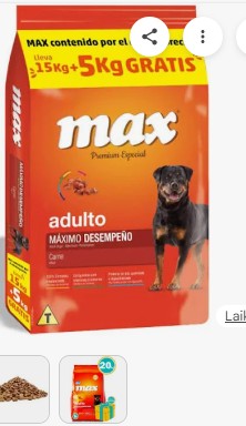 MAX MAXIMO DESEMPEÑO CARNE 15KG
