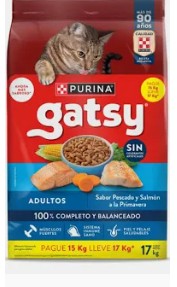 GATSY ADULTO PESCADO Y SALMON 17KG