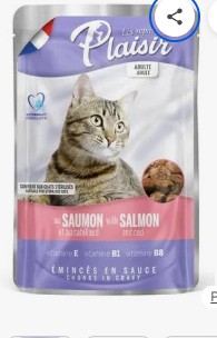 TROZOS EN SALSA CON SALMON Y BACALAO GATO 100GR