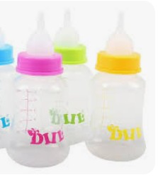 BIBERON PEQUEÑO AMARILLO / ROSADO 60ML (CALABAZA)