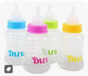 BIBERON GRANDE AMARILLO / ROSADO / VERDE 150ML (CALABAZA)