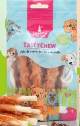 TASTY CHEW PALO DE CUERO DE RES CON POLLO(70GR)