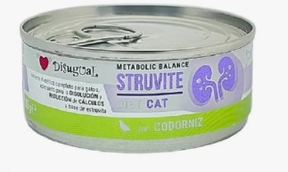 DISUGUAL STRUVITE CAT CODORNIZ 85GR LATA