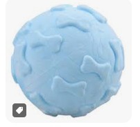 PELOTA HUESITO COLOR PASTEL( AZUL)
