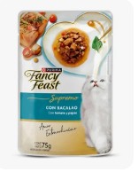  POUCHE FANCY FEAST PETIT FILETS BACALAO 85GR 