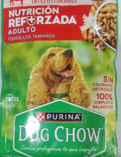 POUCHE DOG CHOW ADULTOS TODOS LOS TAMAÑO CARNE X 100 G