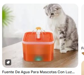 FUENTE TRUE COLORS CON LUZ LED-NARANJA