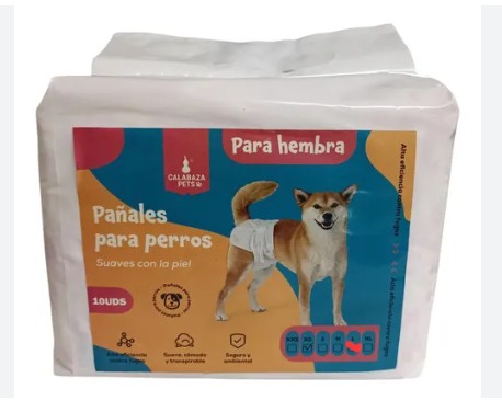 PAÑALES TALLA (XL) PARA HEMBRA CALABAZA