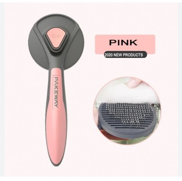 CEPILLO CON BOTON DE LIMPIEZA ROSADO