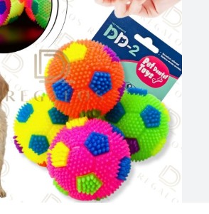 PELOTA DISEÑO DE BALON CON LUZ Y SONIDO AMARILLO