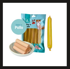 SALCHICHA PARA MASCOTAS DE POLLO