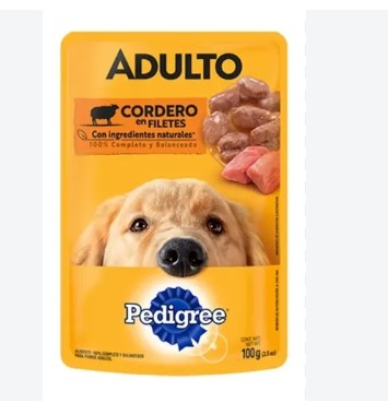 POUCHE PEDIGREE ADULTO CORDERO 100G