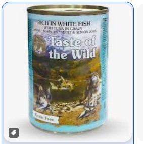 TOW WHITE FISH TUNA DOG LATA 390GR