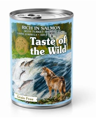 TOW SALMON TURKEY  DOG LATA 390GR