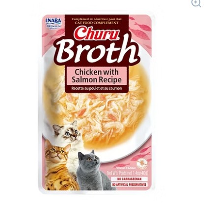 BROTH CHICKEN WITH SALMON 40G