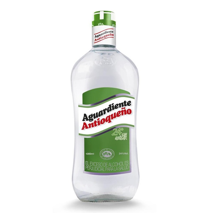 Aguardiente Tapa Verde 1000ml