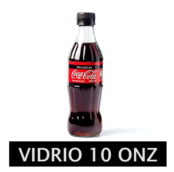 10onz Vidrio KocaCola Zero