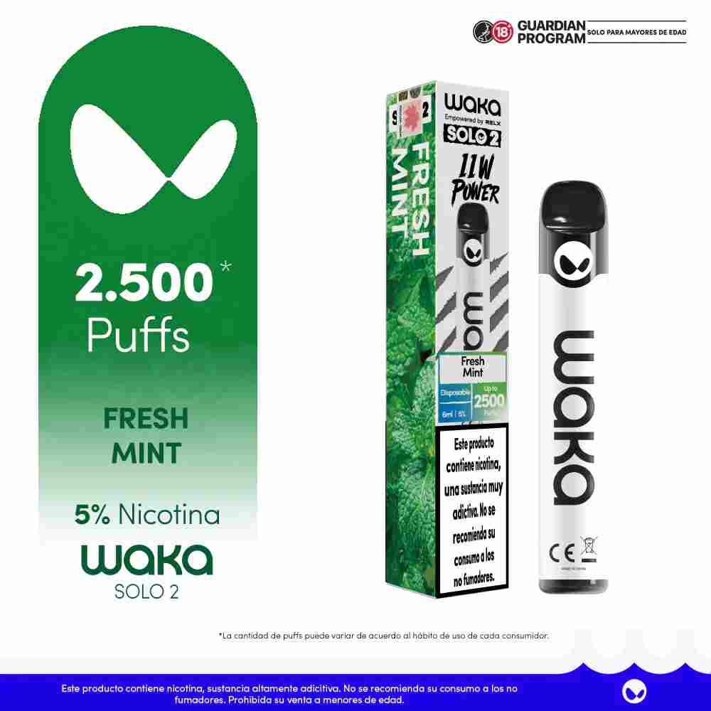 Waka 3500 Puffs SOLO 2 Desechable 