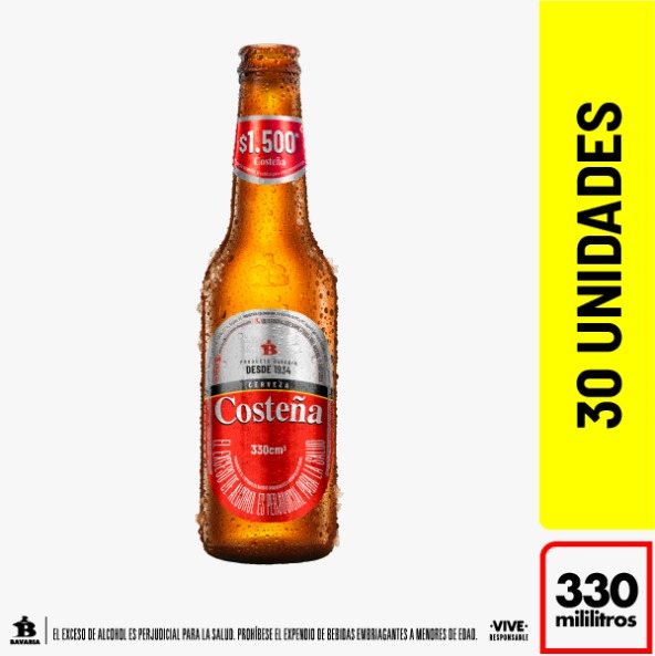 Costeña Roja 330ml Botella