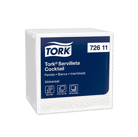 Servilleta 1 a 1 Tork x 150und 72611