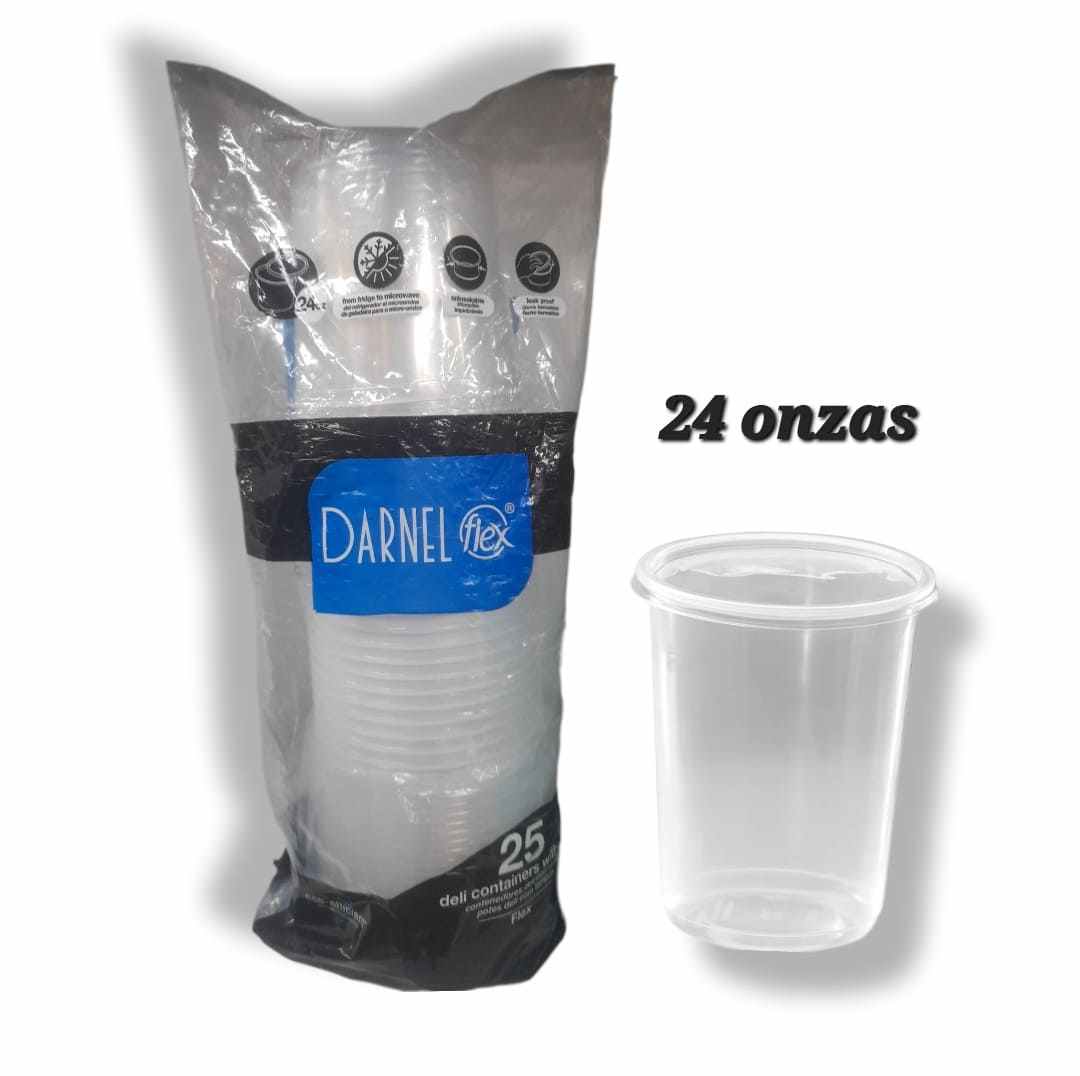 Tarrina 24onz con Tapa x 25und Darnel L Ancha