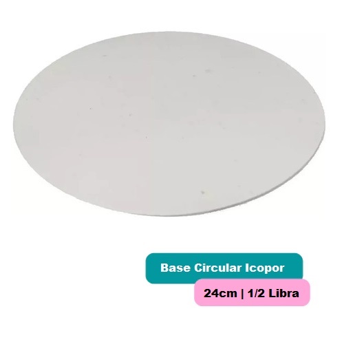 Blonda Circular 24cm Icopor Blanca