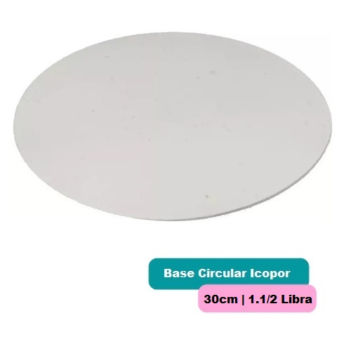 Blonda Circular 30cm Icopor Blanca