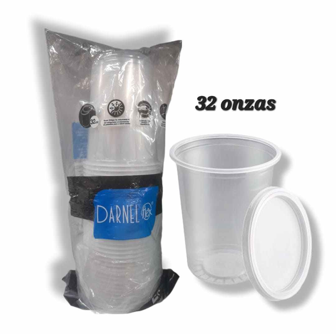 Tarrina 32onz con Tapa x 25und Darnel L Ancha