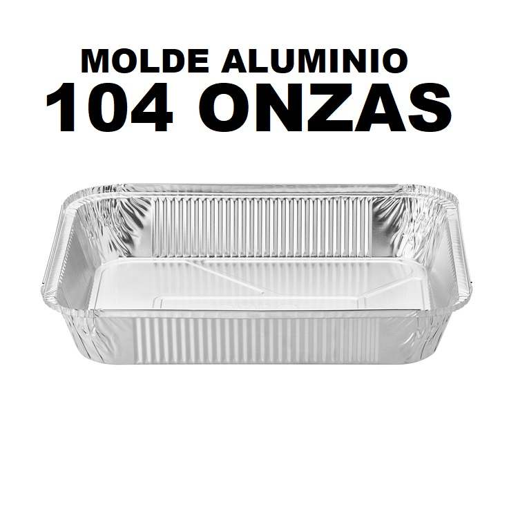 Molde Aluminio 104onz Rectangular