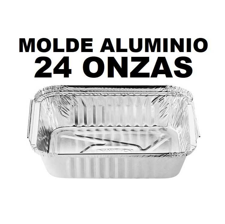 Molde Aluminio 24onz Rectangular