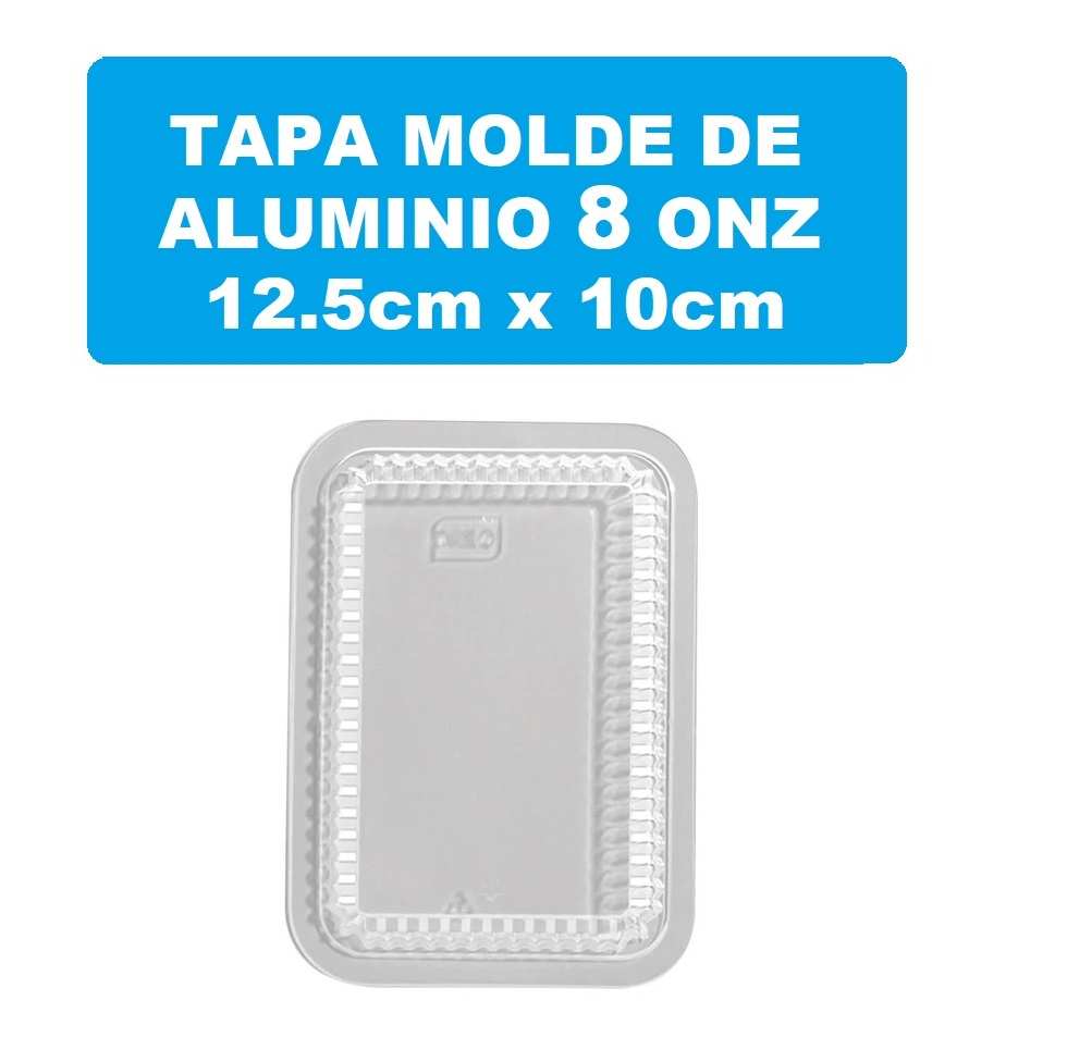 Tapa Molde Aluminio 8onz Plastica