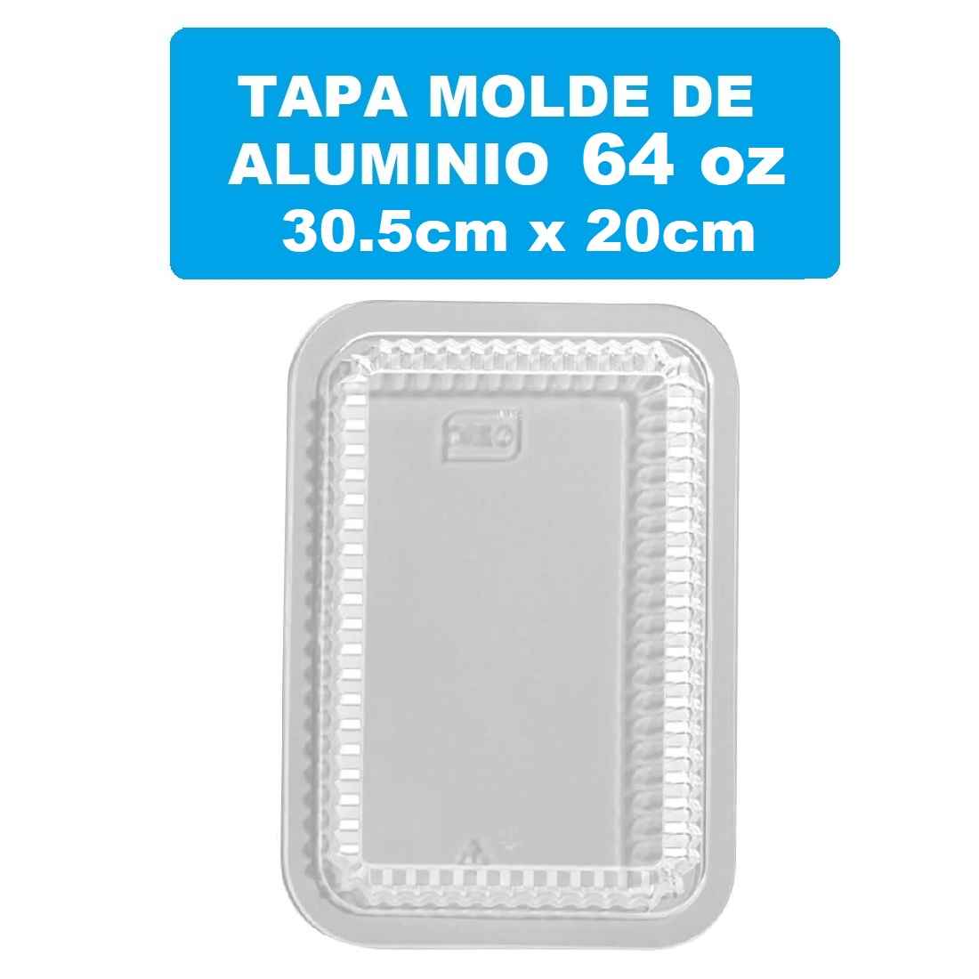 Tapa Molde Aluminio 64onz Plastica
