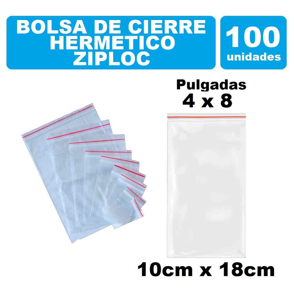 Bolsa Cierre Ziploc 4x8