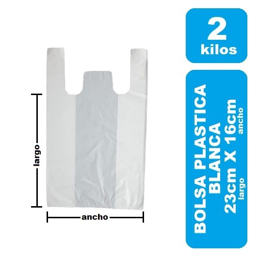 Bolsa 2 Kilos Blanca x 70und paquete