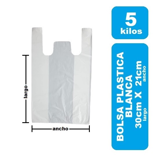Bolsa 5 Kilos Blanca x 70und paquete
