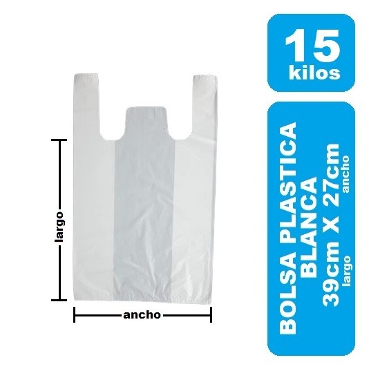 Bolsa 15 Kilos Blanca x 70und paquete
