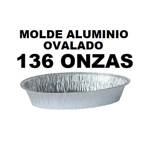 Molde Aluminio 136onz Ovalada