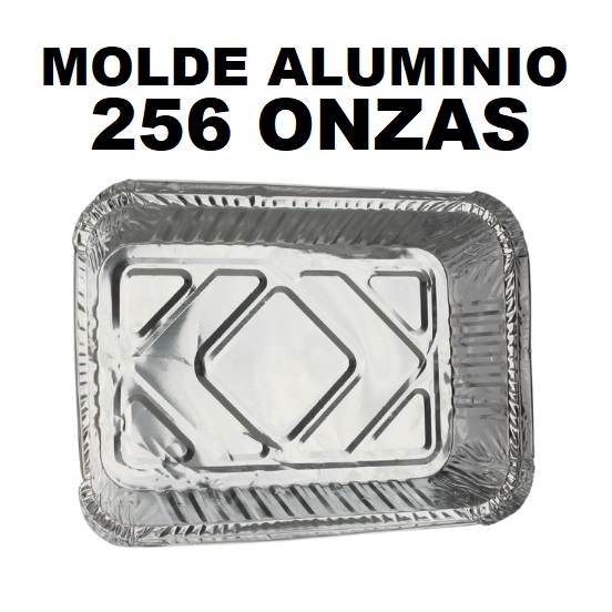 Molde Aluminio 256onz Rectangular Roaster Extrafuerte
