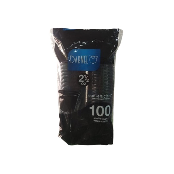 Copa 2.5onz Souffle Salsero Negro Darnel x 100und	