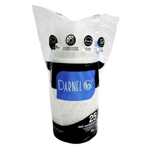 Tarrina 16onz con Tapa x 25und Darnel L Ancha