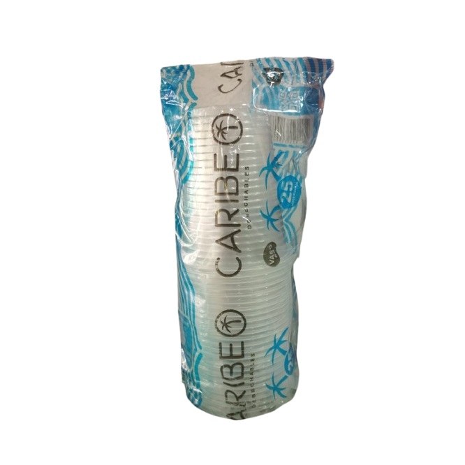 Vaso 9onz x 25und Transparente Caribe