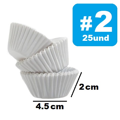 Capacillo #2 Blanco x 25und