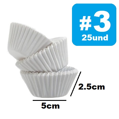 Capacillo #3 Blanco x 25und