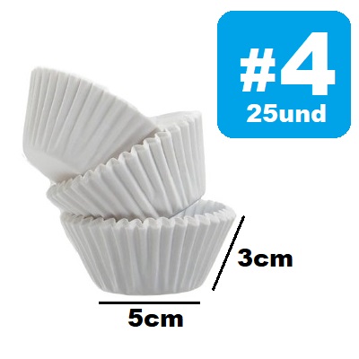 Capacillo #4 Blanco x 25und