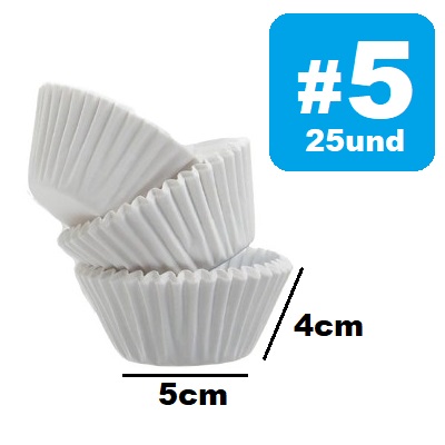 Capacillo #5 Blanco x 25und