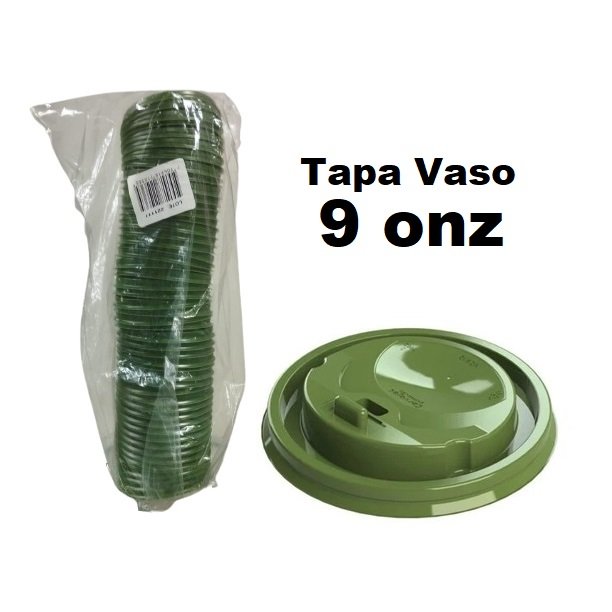 Tapa Vaso con Pico 9onz x 50und Bioform 