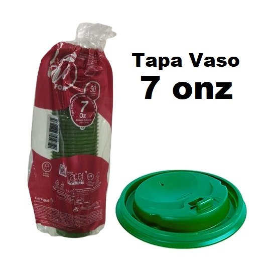 Tapa Vaso con Pico 7onz x 50und Bioform