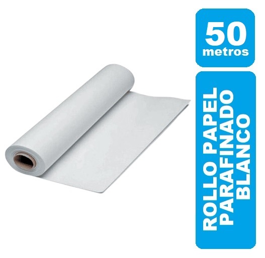 Papel Parafinado Blanco Rollo 50mt 