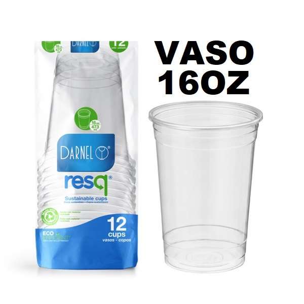 Vaso 16onz Cristal x 12und Darnel